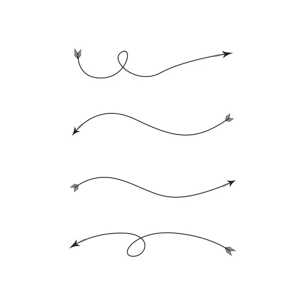 Flechas Arcos Vector Conjunto — Vector de stock