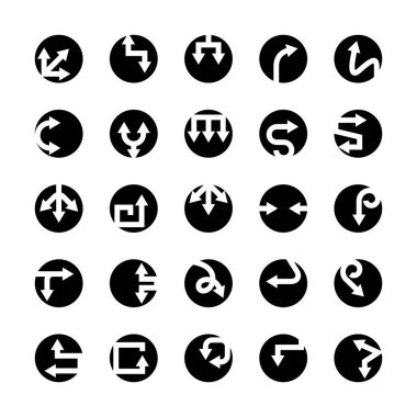 Çember düğmelerindeki ok simgeleri