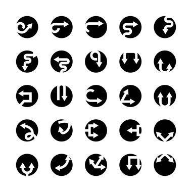 Çember düğmelerindeki ok simgeleri