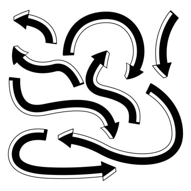 ok çizgisi vektör illüstrasyonu