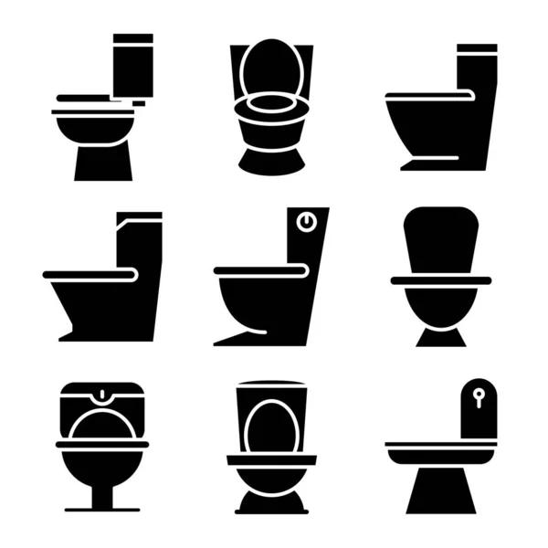 Набір Іконок Туалету Булера — стоковий вектор