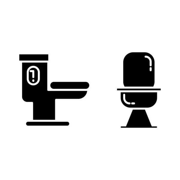Toilette Und Toilettenschild — Stockvektor
