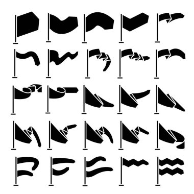 bayrak ve flama simgeleri ayarlandı