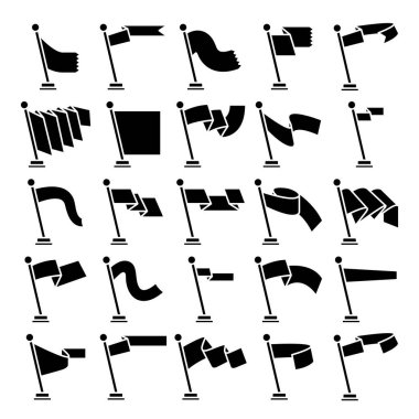 bayrak ve flama simgeleri ayarlandı