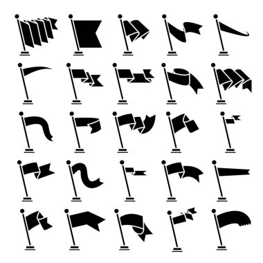 bayrak ve flama simgeleri ayarlandı