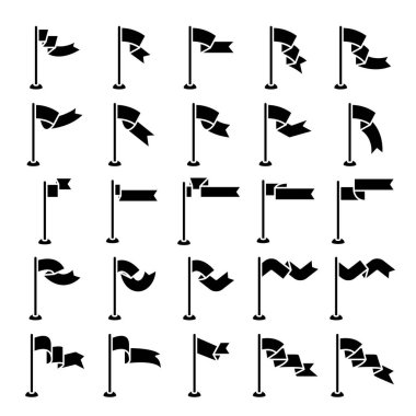 bayrak ve flama simgeleri ayarlandı