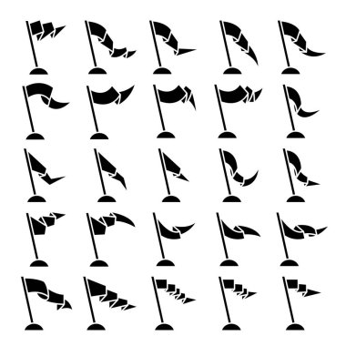 bayrak ve flama simgeleri ayarlandı