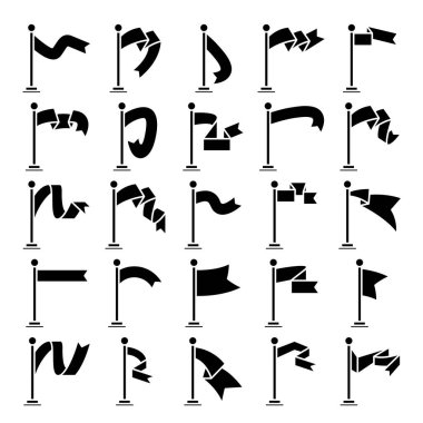 bayrak ve flama simgeleri ayarlandı