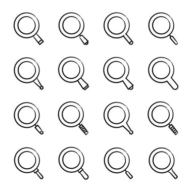 el çizimi büyüteç simgeleri