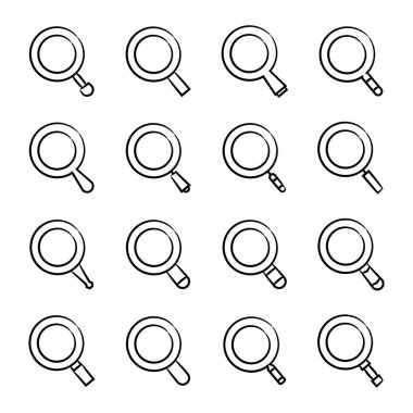 el çizimi büyüteç simgeleri