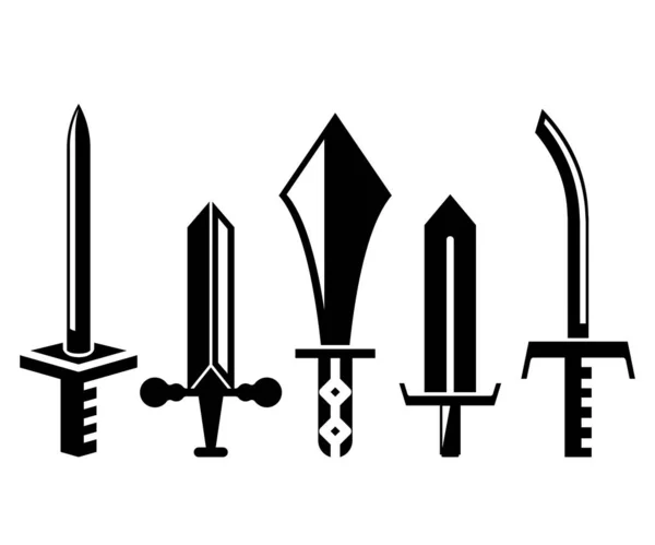 Zwaard Rapier Vector Illustratie — Stockvector