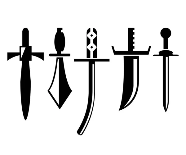 剑和剑矢量图解 — 图库矢量图片