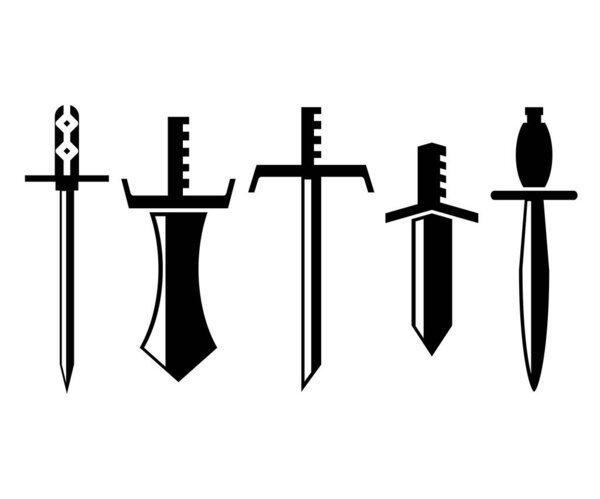 sword and rapier vector illustration