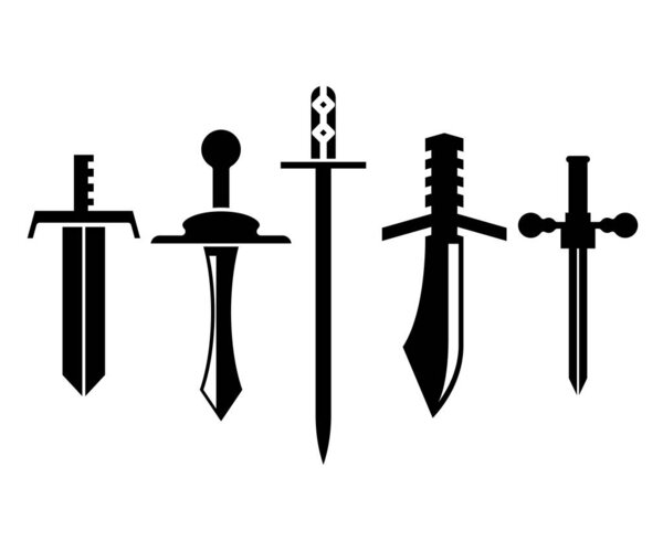 sword and rapier vector illustration