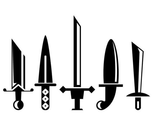 sword and rapier vector illustration