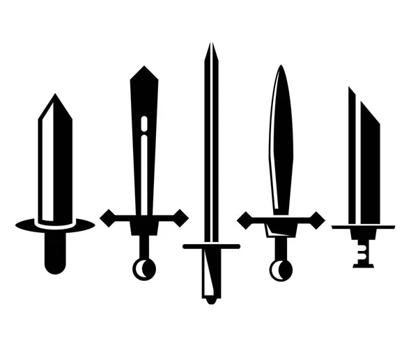 Zwaard Rapier Vector Illustratie — Stockvector