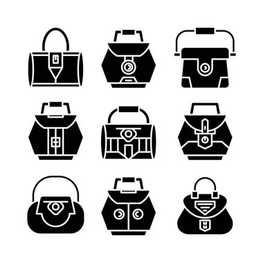 el çantası ve kese simgesi tasarımı