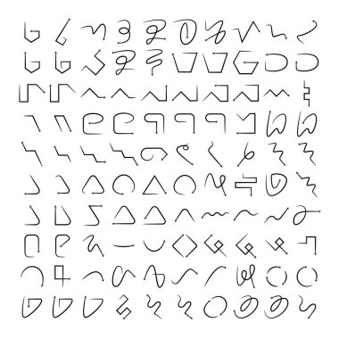 ok yayı simgeleri satır tasarımını ayarla