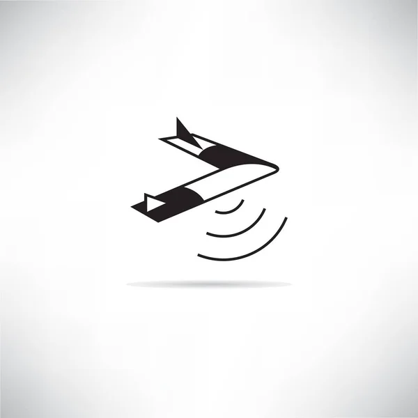Drone Exploração Terra Fazenda Produto Agrícola Para Ícone Conceito Fazenda — Vetor de Stock