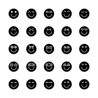 emoticon, emoji dairesi yüz seti