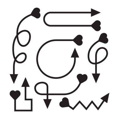 Ok hattı, kalp başı yay ayarlandı