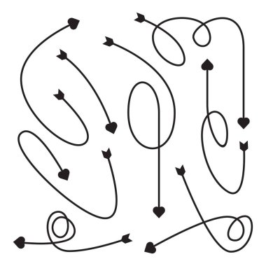 Ok hattı, kalp başı yay ayarlandı