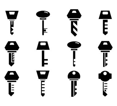 anahtar simge vektör illüstrasyonu