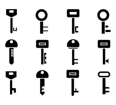 anahtar simge vektör illüstrasyonu