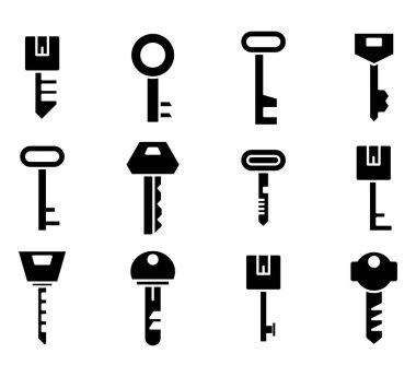 anahtar simge vektör illüstrasyonu
