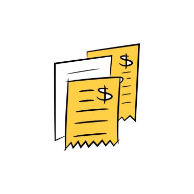 Dolar faturası, simge vektörünü kontrol et