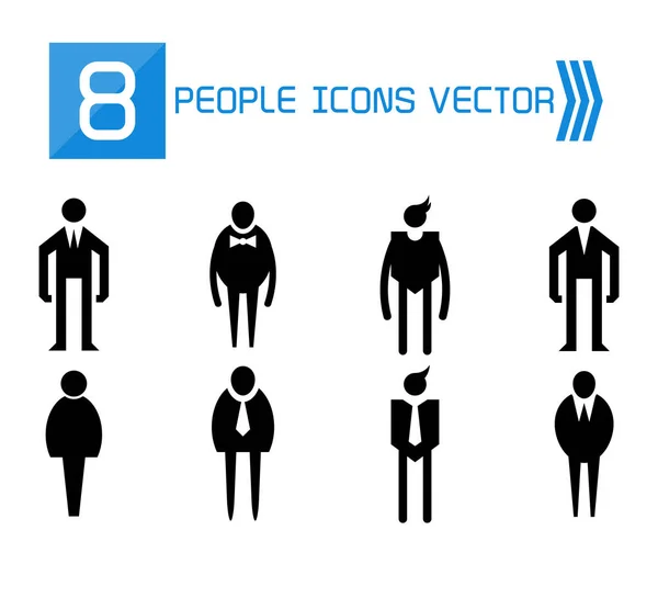 People Male Icons Vector Set Royalty Free Stock Vectors