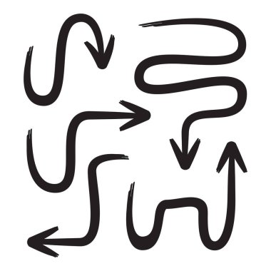 siyah eğimli oklar imleç vektörünü ayarla