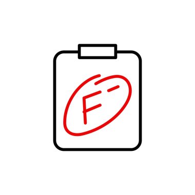 başarısızlık derecesi sonucu, sınav veya akademik sonuç vektörü