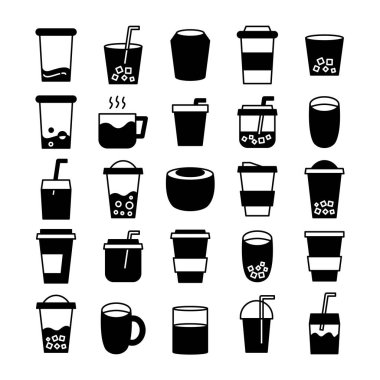 içecek fincanı, çay ve kahve ikonları.