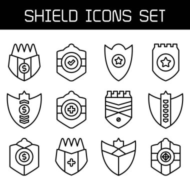 kalkan, rozet ve simgeler satır tasarımı