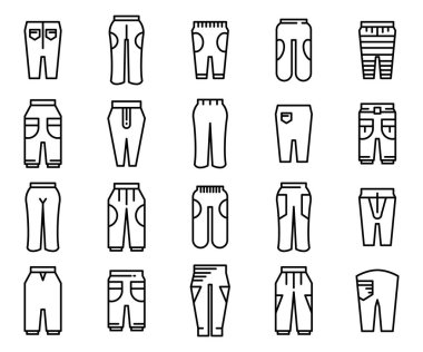 Pantolon ve pantolon ikonu dizaynı