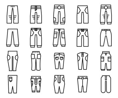 Pantolon ve pantolon ikonu dizaynı