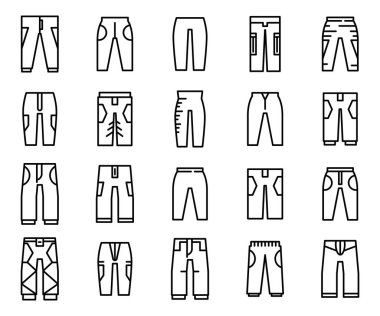 Pantolon ve pantolon ikonu dizaynı