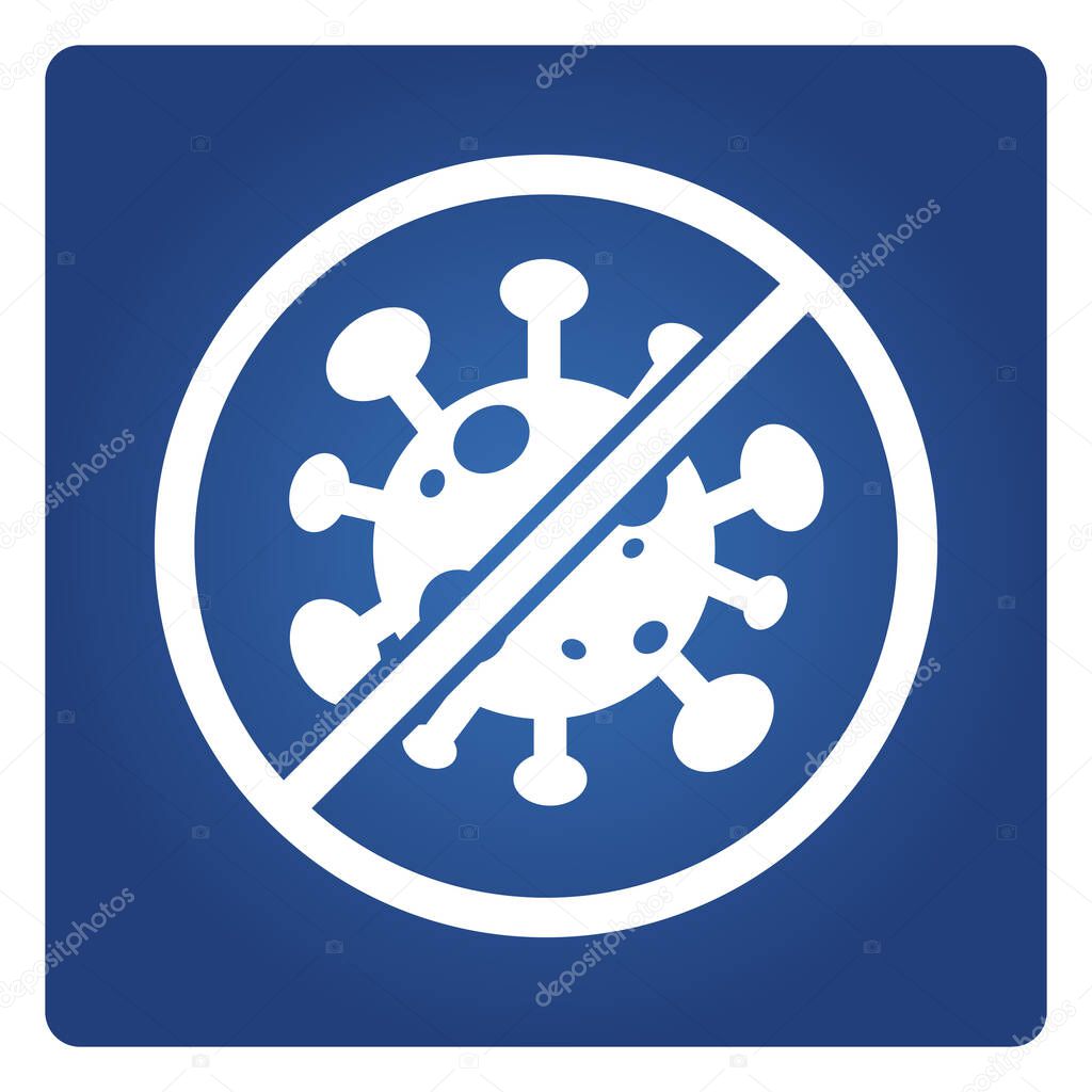 no virus ban virus or bacteria symbol
