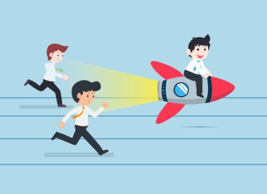 SD Business Man roketin üstüne otur ve herkesten daha hızlı git. İyi bir iş planı hazırla. Rekabet avantajımız olacak..