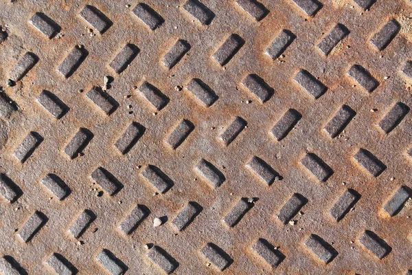 Ferro Fundo, textura enferrujada, superfície rachada — Fotografia de Stock