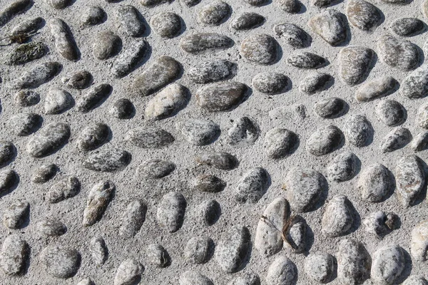 Schönes Hintergrundbild von Kieselsteinen, runde Felsen Textur — Stockfoto