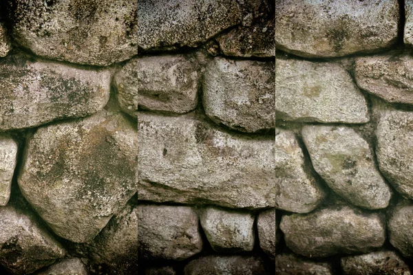 Steinmauer für Hintergrund oder Felsen raue Textur — Stockfoto