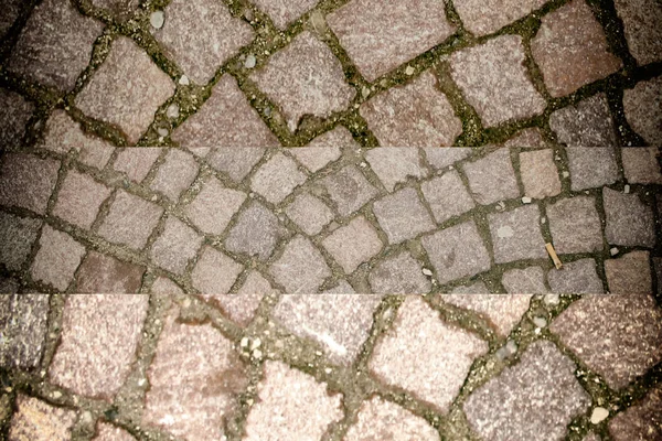 Calle pavimento fondo, textura de roca —  Fotos de Stock