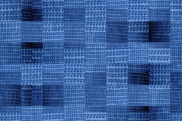 Перевірено Текстура тканини, текстильний фон у кольорі морського півострова — стокове фото