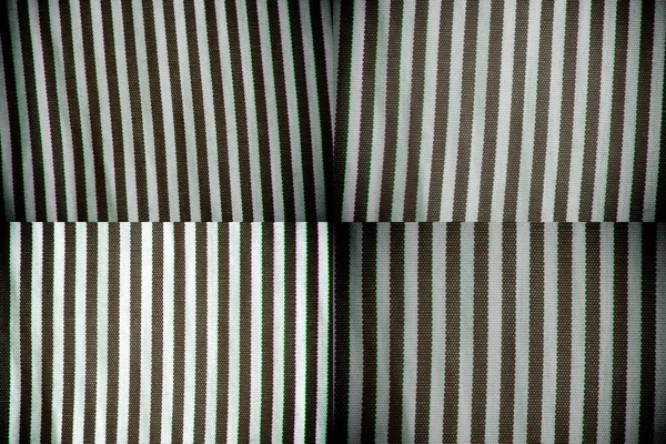 Чорно-білий крупним планом смугаста текстура тканини — стокове фото
