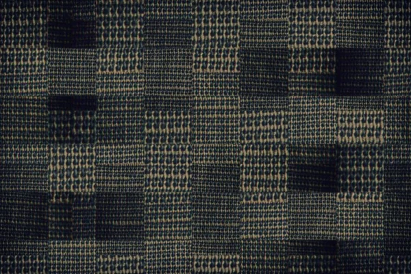 Stof textuur, textiel achtergrond in neutraal grijs kleur uitgecheckt — Stockfoto