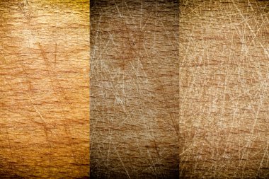 Yakın çekim vintage boş kesme tahtası Bambu plakalar, gıda arka plan kavramı üzerinde