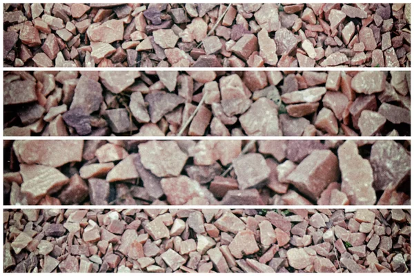 Flintstone pebbles structure of red stone for background — Stock Photo, Image