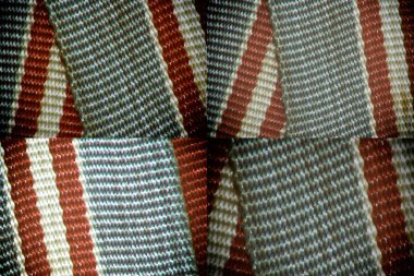 Şerit doku, makro Tekstil arka plan web siteniz veya mobil cihazlar, kumaş renk örneği için